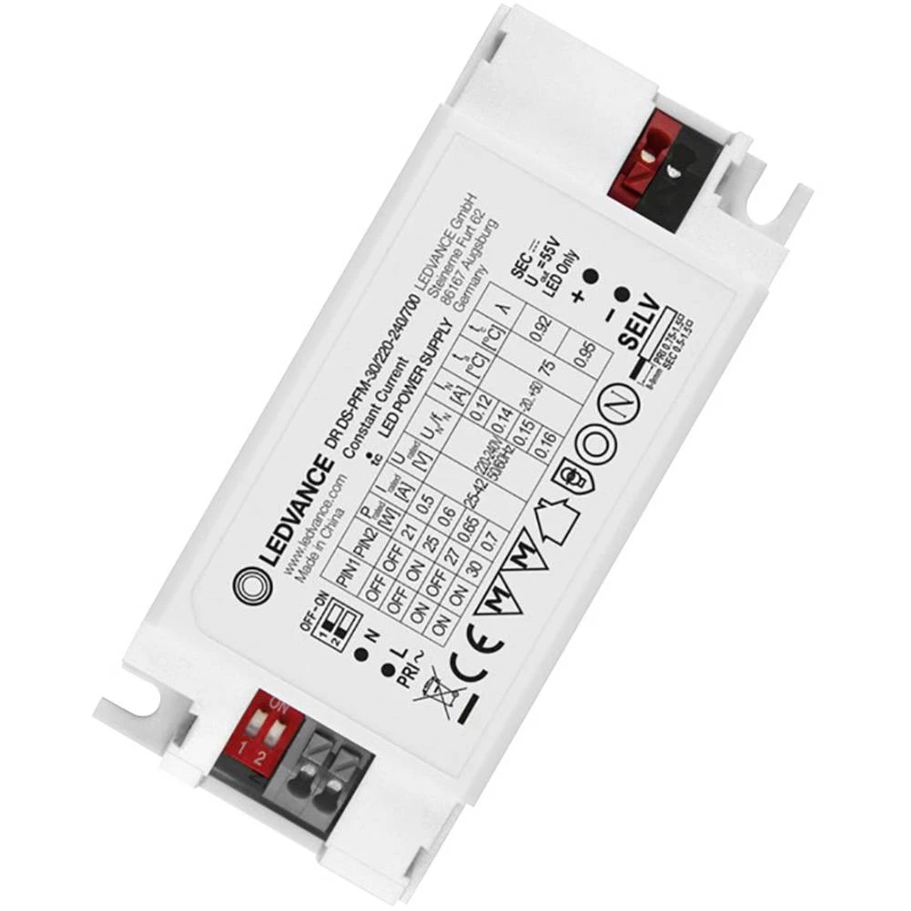 LED pogonski sklop Konstantna struja LEDVANCE Dip-Switch performance 30 W 700 mA 25 - 42 V slika