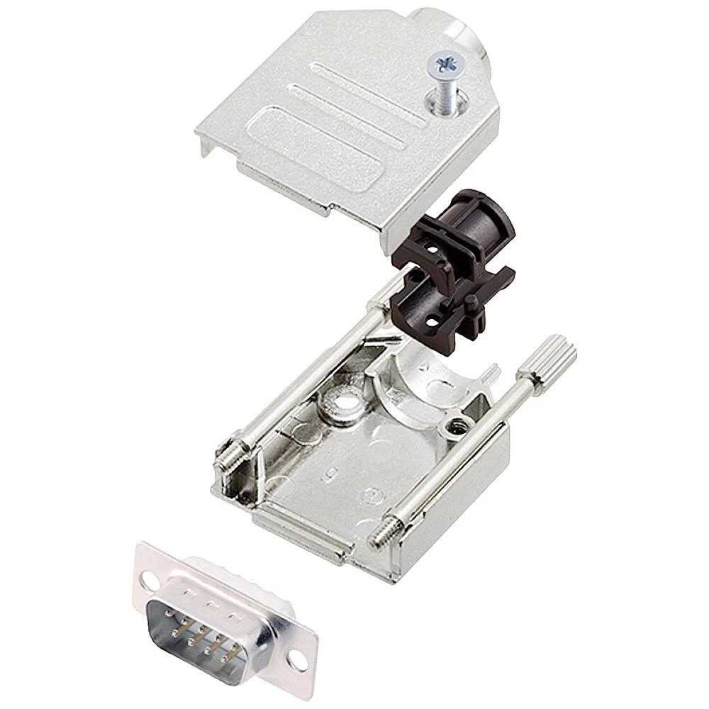 Komplet D-SUB pinskih konektora 180 ° Broj polova: 9 Lemni kup encitech DTZK09-DMP-W-K 1 ST slika