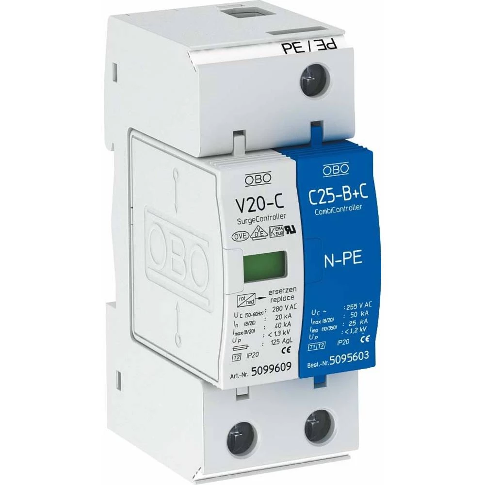Uređaj za zaštitu od prenapona OBO Bettermann V20-C 1+NPE-280 5094650 20 kA slika