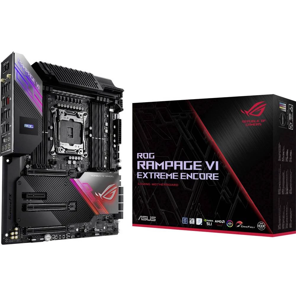 Asus RAMPAGE VI EXTREME ENCORE matična ploča Baza Intel® 2066 Faktor oblika E-ATX Set čipova matične ploče Intel® X299 slika