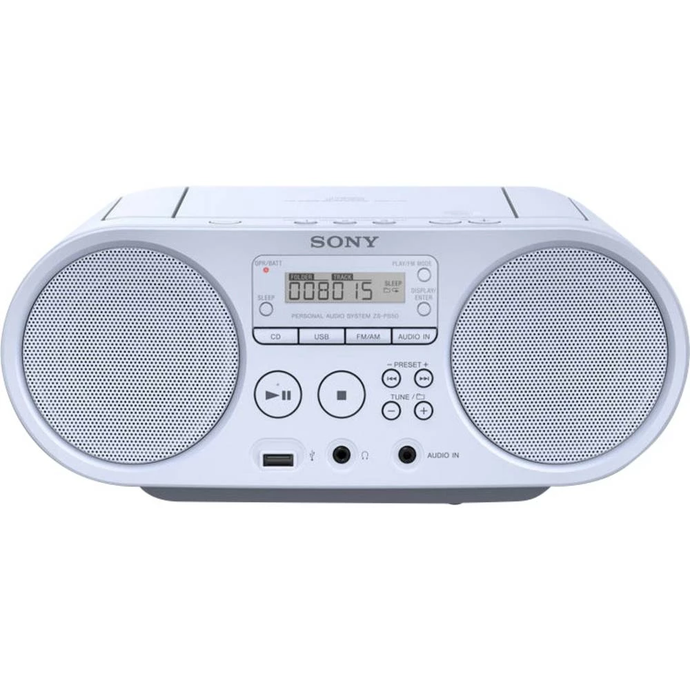 UKW CD radio Sony ZS-PS50 AUX, CD, UKW, USB Plava boja slika