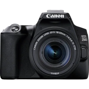 Digitalni SLR fotoaparat Canon EOS 250 D 25.80 MPix Crna 4K-Video, Bluetooth, Mobilni okretni zaslon , WiFi slika