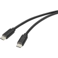 Renkforce    USB kabel    USB 2.0    USB-C™ utikač    1.00 m    crna    s antimikrobnom površinom slika