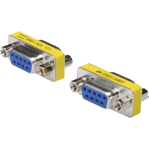 Digitus serijsko sučelje adapter [1x 9-polni ženski konektor D-Sub - 1x 9-polni ženski konektor D-Sub]  srebrna, plava boja, žuta slika