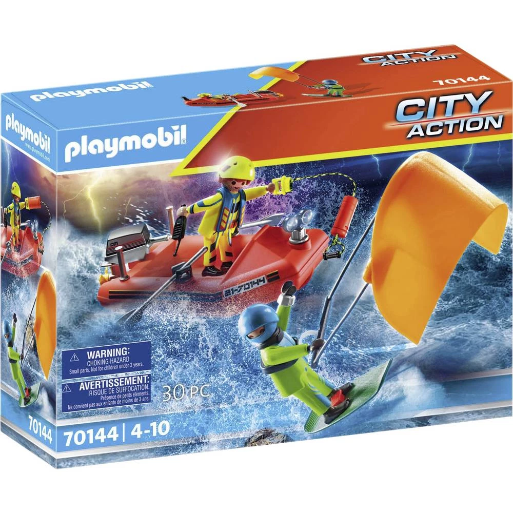 Playmobil® City Action Nevolja na moru: spašavanje kajt-surfera s brodom 70144 slika