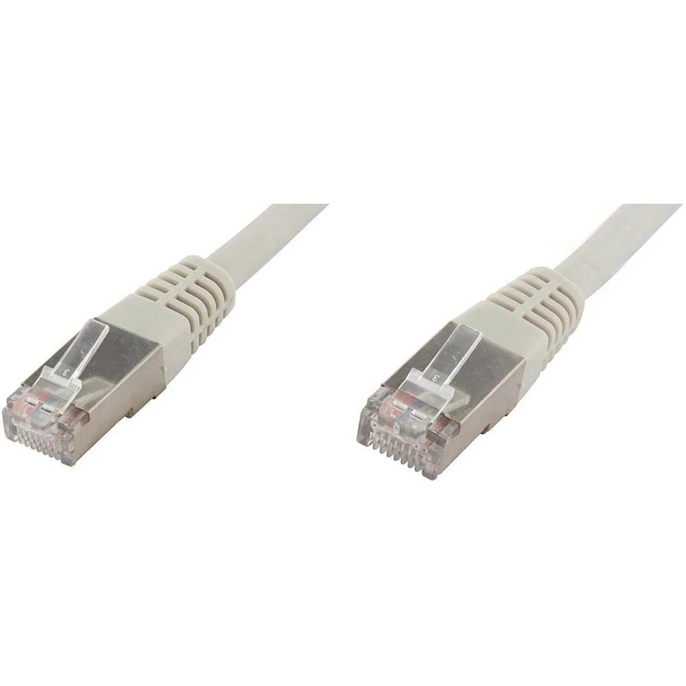 LAN (RJ45) Mreža Priključni kabel CAT 6 S/FTP 5 m Siva Dvostruko zaštićen econ connect slika
