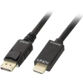LINDY DisplayPort / HDMI adapterski kabel DisplayPort utikač, HDMI-A utikač 3.00 m crna 36923  DisplayPort kabel slika