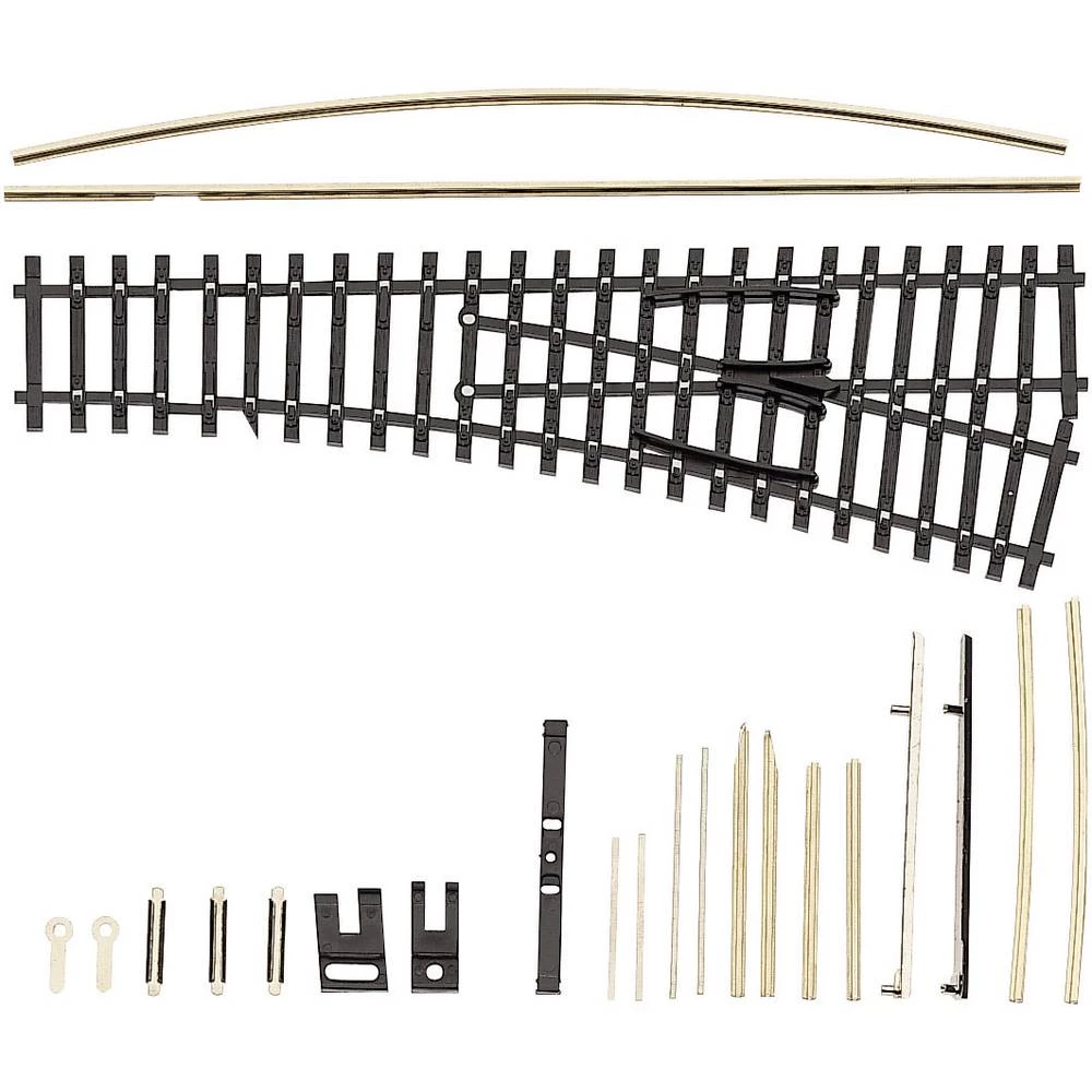 TT Tillig pruga (bez podloge) 83433 Skretnica, Desna 129.5 mm 15 ° 353 mm slika