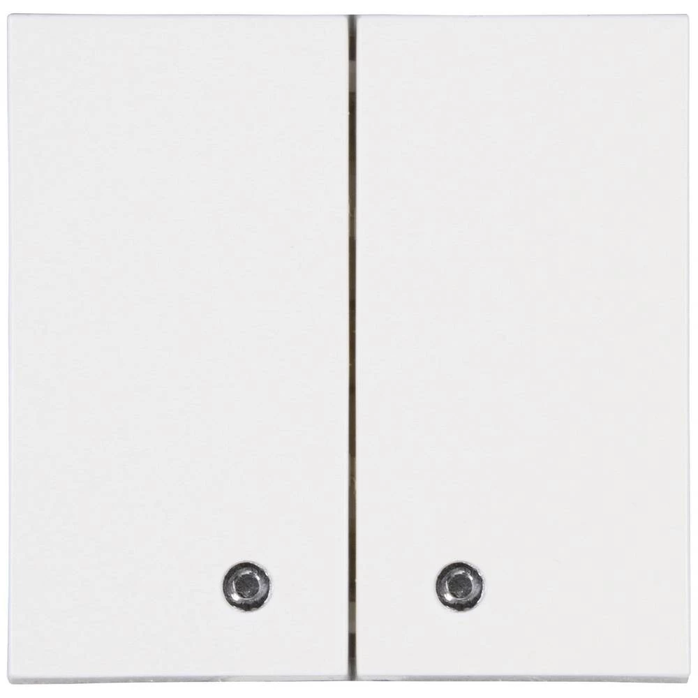 D-Wip.mLi-kl.HK07-HSS we Blue-Control dupli prekidač RAL 9010 (svileno mat) slika