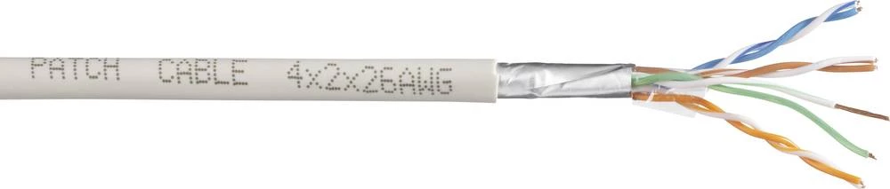 Mrežni kabel CAT 5e F/UTP 4 x 2 x 0.14 mm&sup2; Bijela TRU COMPONENTS 1571460 100 m slika