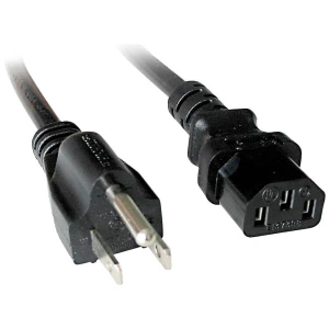 LINDY struja priključni kabel [1x SAD utikač - 1x ženski konektor iec c13, 10 a] 3 m crna slika