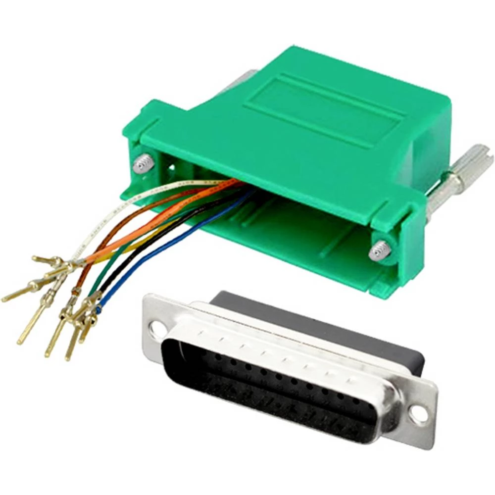 encitech DA9-PMJ8-K-G-RC D-Sub adapter 9-polni muški konektor D-Sub - RJ45-ženski konektor 8p8c 1 St. slika