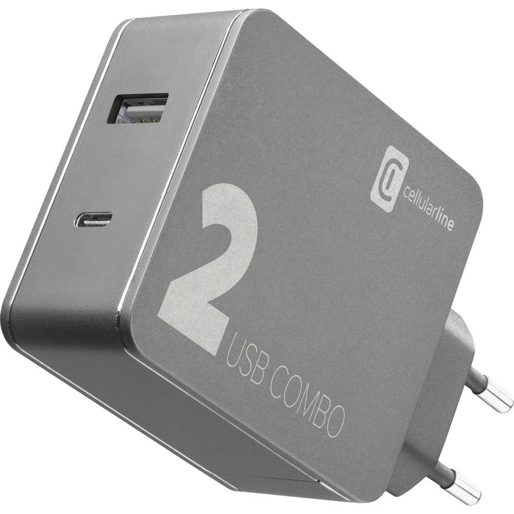 Cellularline  ACHITUSB2PD42K USB punjač utičnica  2 x ženski konektor USB 2.0 tipa a, ženski konektor USB-C™ slika