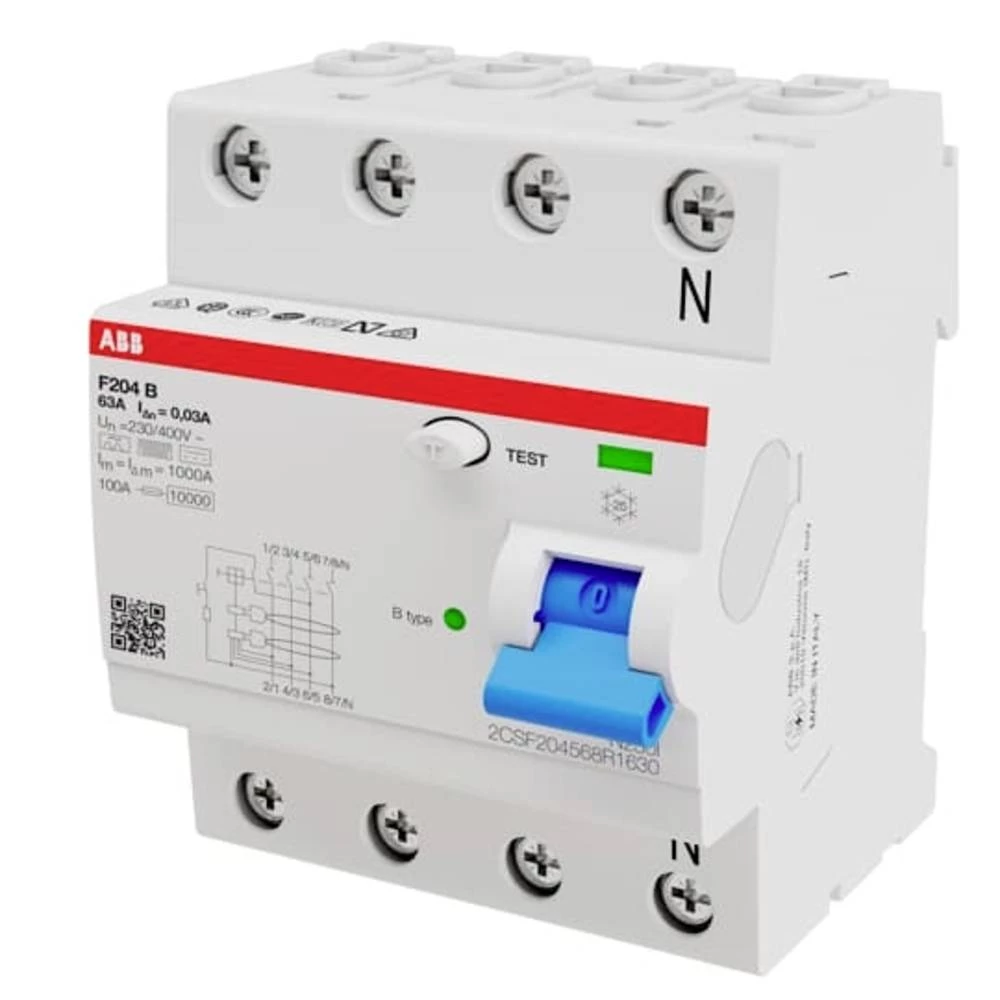 ABB 2CSF204568R1630 Sonstiger Schalter/Taster FID zaštitna sklopka 63 A 400 V slika