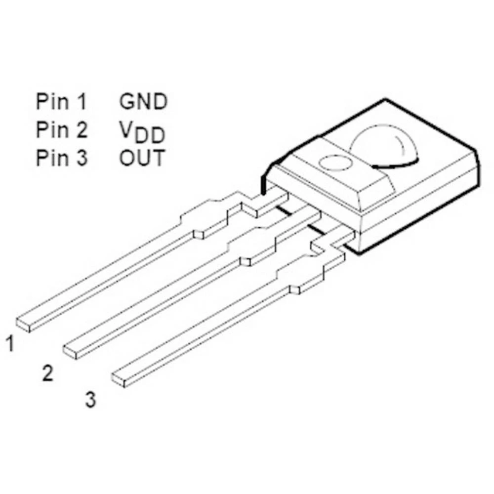 Svjetlosni pretvarač TSL 235 R THT 1 ST 5 V/DC (D x Š x V) 4.85 x 4.8 x 2.74 mm slika