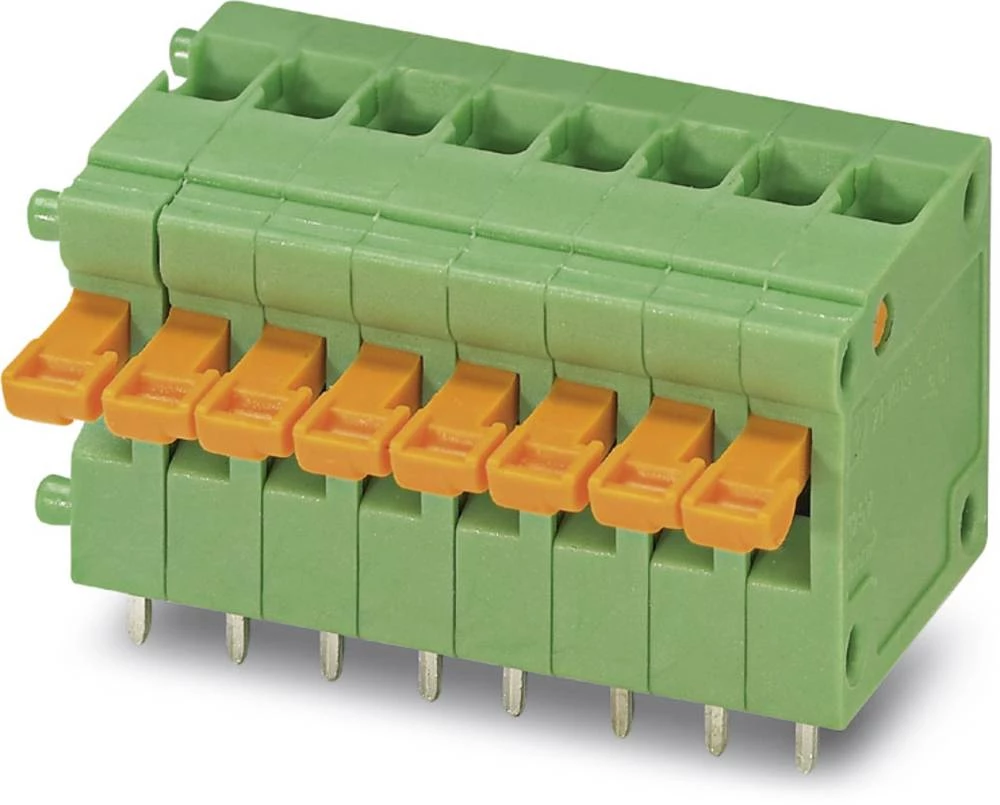 Opružna blok stezaljka 1.00 mm broj polova: 1 ZFKDS 1-V-W-3,81 Phoenix Contact zelene boje 50 kom. slika