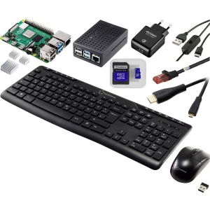 TRU COMPONENTS Pro Set Raspberry Pi® 5 B 4 GB 2.4 GHz uklj. napajanje, uklj. kućište, uklj. hladnjak, uklj. HDMI kabel , slika