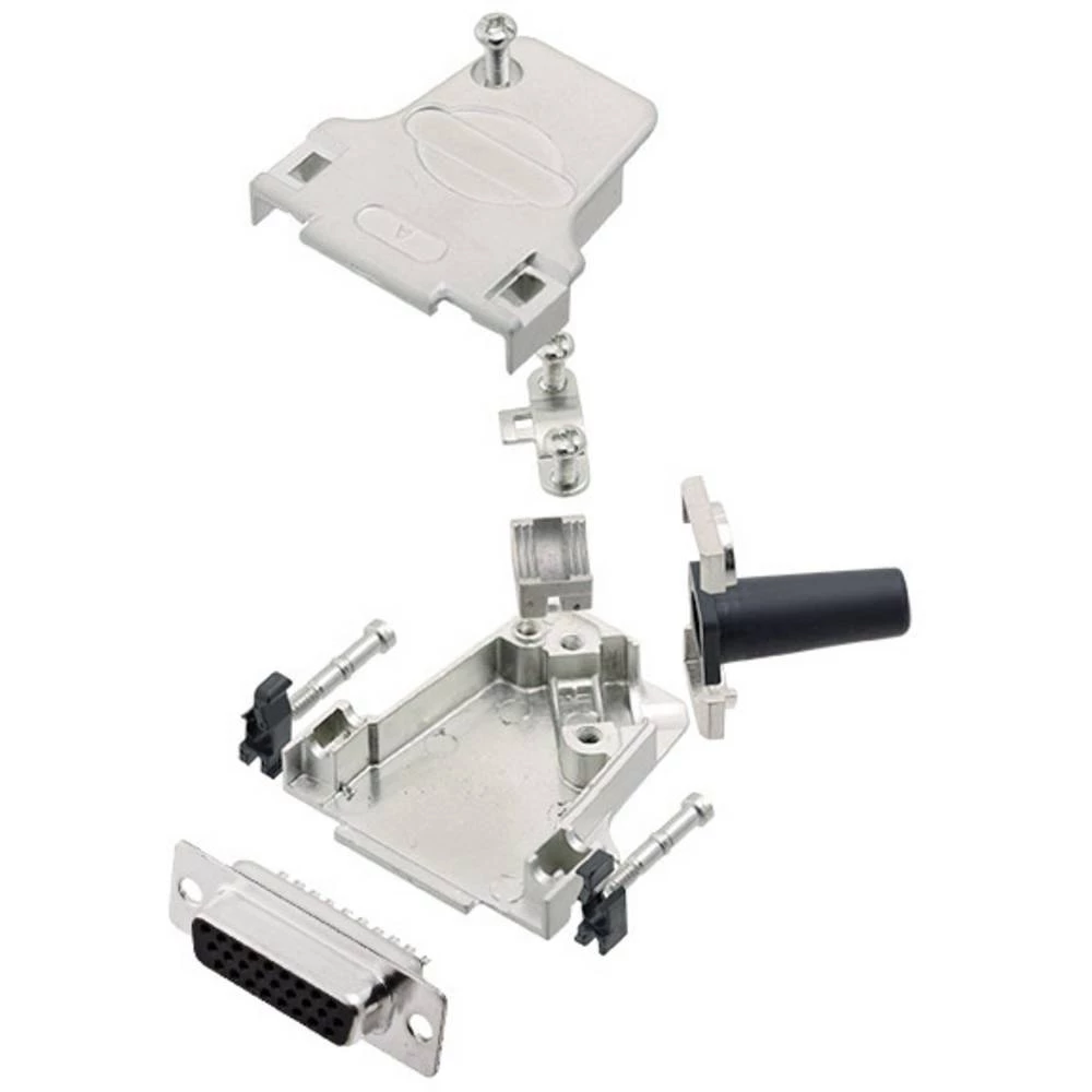 Višestruki ženski konektor D-SUB komplet 45 ° Broj polova: 26 Lemni kup Amphenol 1 ST slika