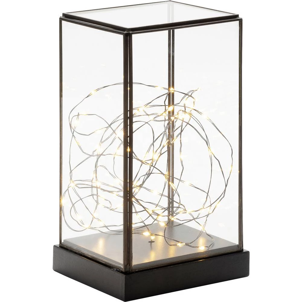 Konstsmide 1818-870 LED lampion zvijezde LED crna s prekidačem, timer<br slika