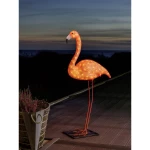 Akrilna figura flamingo, jantarne boje LED Konstsmide 6273-803 jantarne boje