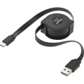 Renkforce USB kabel USB 3.2 gen. 1 (USB 3.0) USB-C™ utikač, USB-A utikač 80.00 cm crna slika
