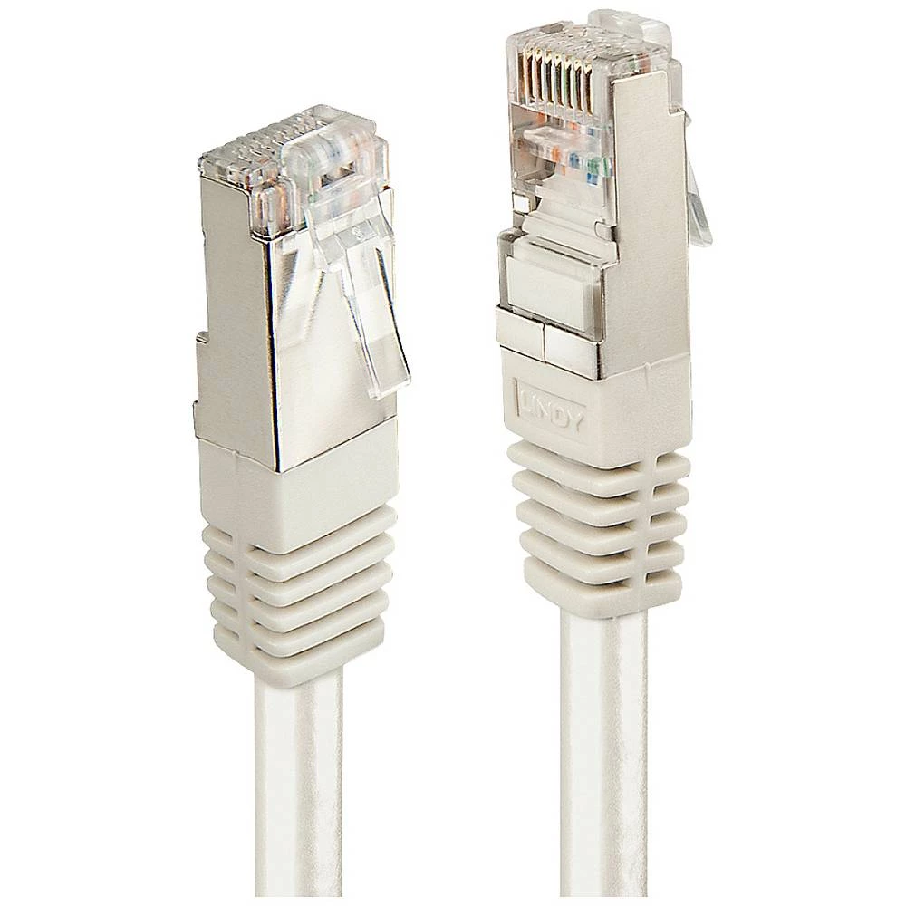 LINDY 44472 RJ45 mrežni kabel, Patch kabel cat 6 F/UTP 30 m siva  1 St. slika