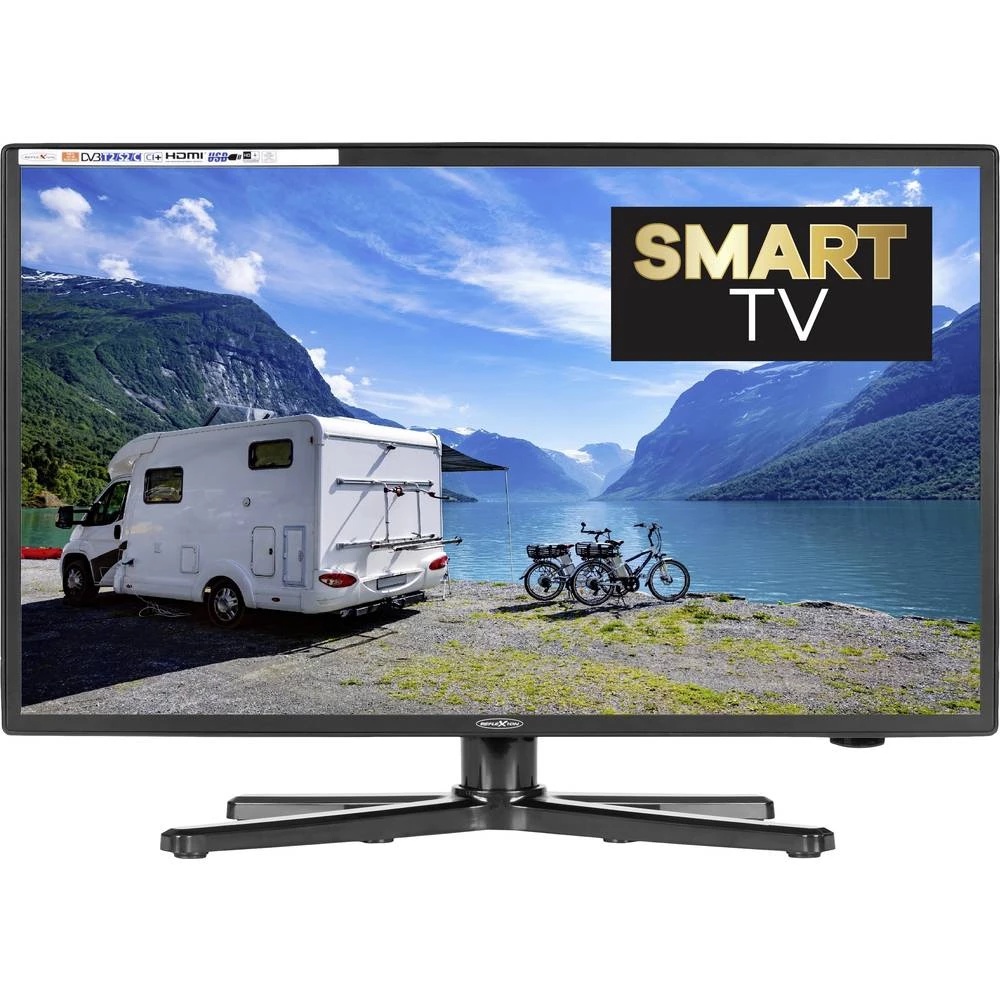 Reflexion LEDW19i+ LED-TV 47 cm 19 palac Energetska učinkovitost 2021 E (A - G) ci+, dvb-c, DVB-T, DVB-T2, DVB-T2 hd, full hd, Smart TV, WLAN crna slika