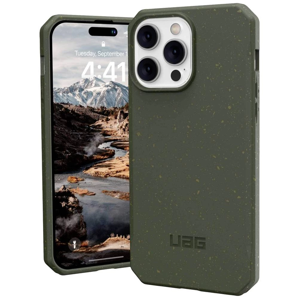 Urban Armor Gear Outback-BIO Pogodno za model mobilnog telefona: iPhone 14 Pro Max, maslinasta Urban Armor Gear Outback-BIO case Apple iPhone 14 Pro Max maslinasta slika