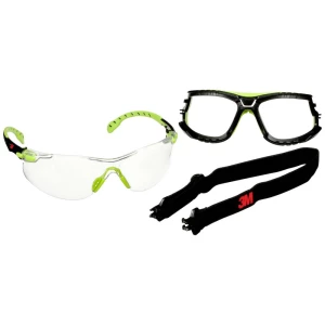 3M Solus S1201SGAF-TSKT zaštitne radne naočale uklj. zaštita protiv zamagljivanja zelena, crna slika