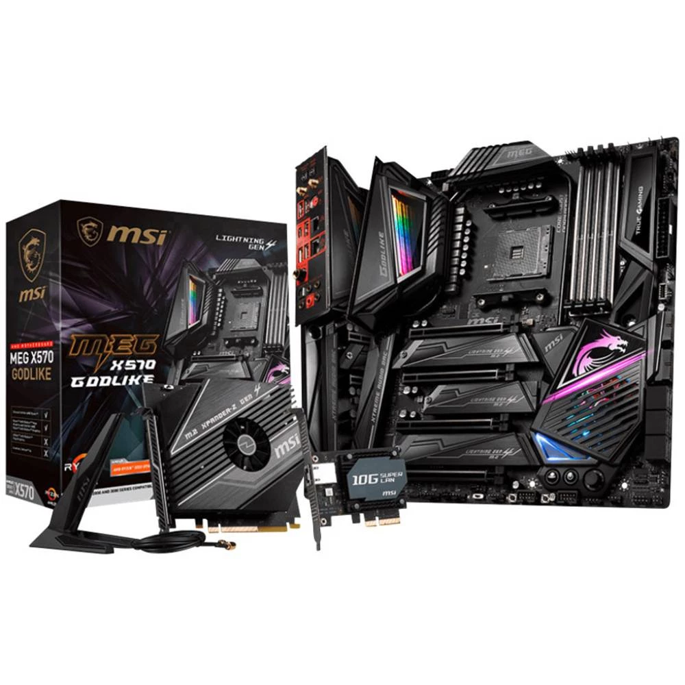 Matična ploča MSI Gaming MEG X570 Godlike Baza AMD AM4 Faktor oblika E-ATX Set čipova matične ploče AMD&reg; X570 slika