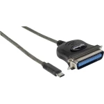 USB 1.1 Adapter [1x Muški konektor USB-C™ - 1x Muški konektor Centronics] Crna (prozirna) Manhattan