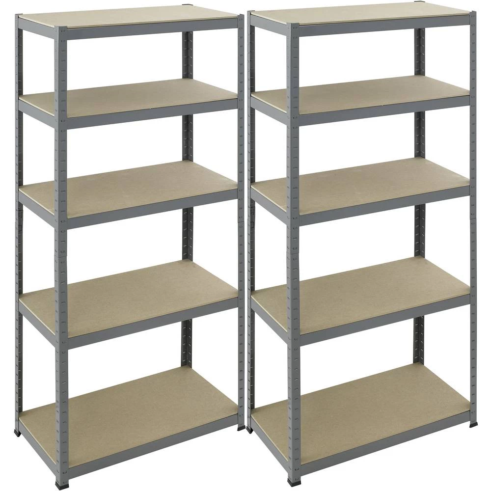 Regal za velike težine (Š x V) 900 mm x 1800 mm Obložen s prahom Drveni pod pro-bau-tec&reg; 10074 slika