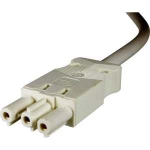Adels-Contact 96595305 mrežni priključni kabel slobodan kraj - mrežni konektor Ukupan broj polova: 2 + PE bijela 0.50 m 75 St. slika