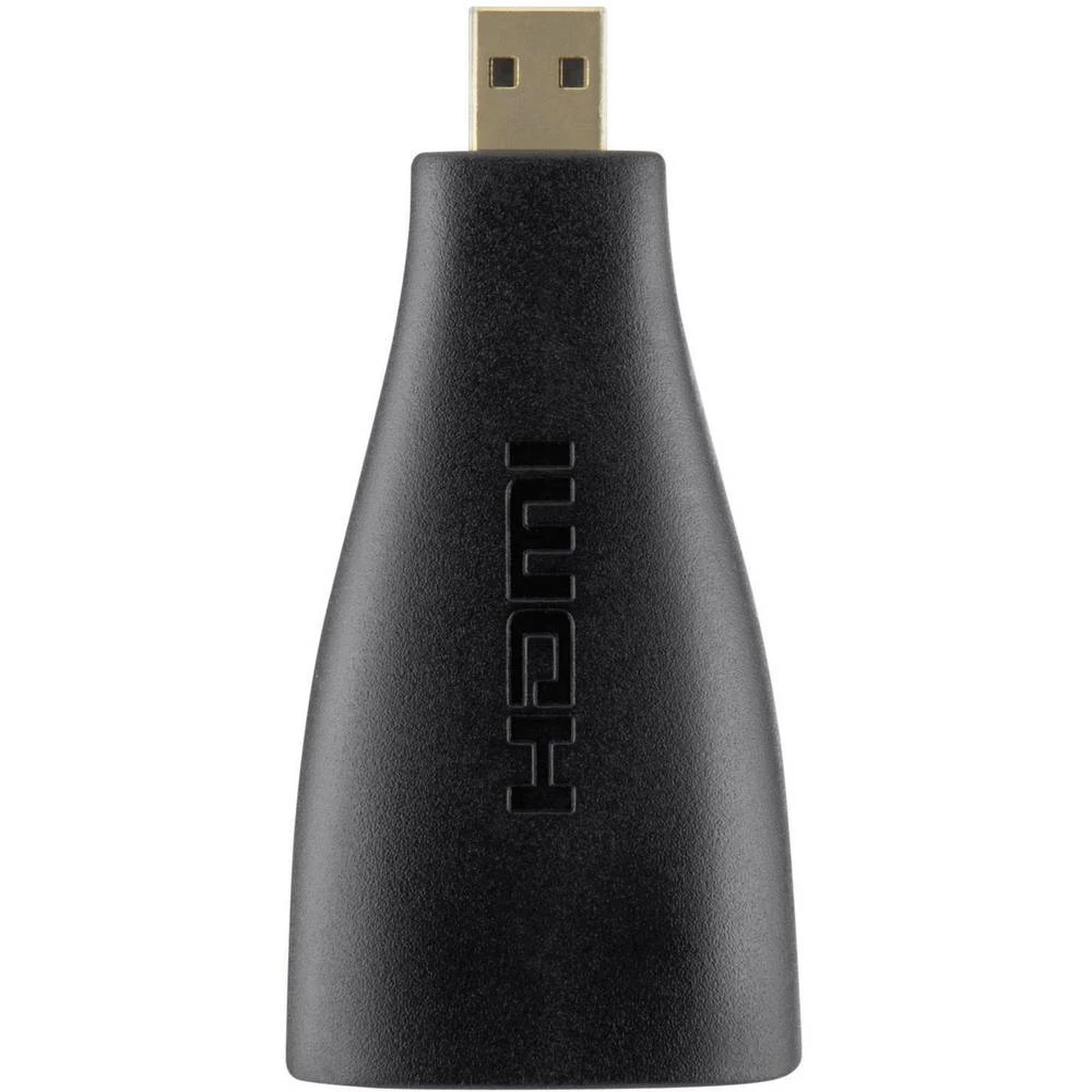 HDMI Adapter [1x Muški konektor Micro HDMI tipa D - 1x Ženski konektor HDMI] Crna pozlaćeni kontakti Belkin slika