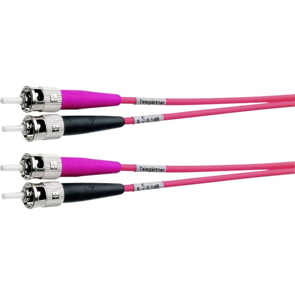 Staklena vlakna Svjetlovodi Priključni kabel [1x Muški konektor ST - 1x Muški konektor ST] 50/125 &micro; Multimode OM2 1 m Tele slika