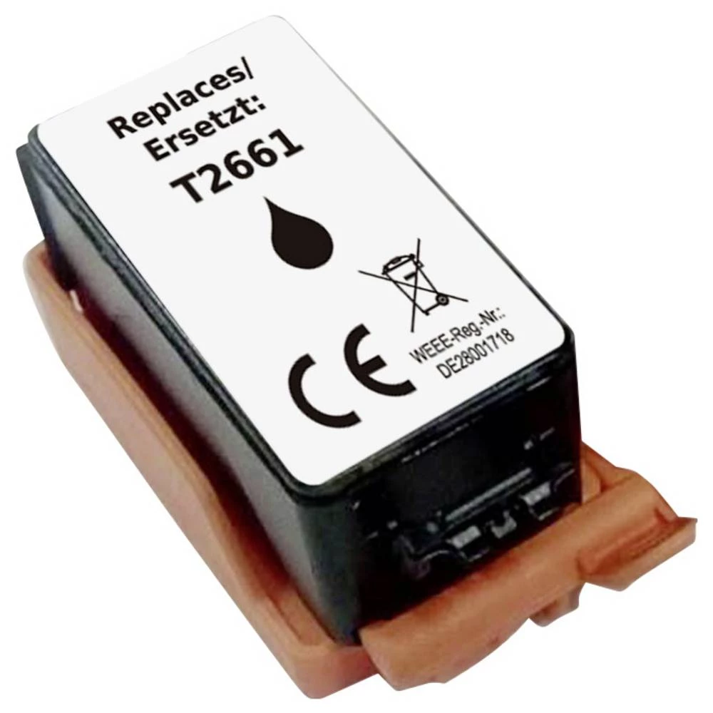 Renkforce tinta zamijenjen Epson T2661, 266, C13T26614010 kompatibilan crna RF-ET266BK RF-6736454 slika