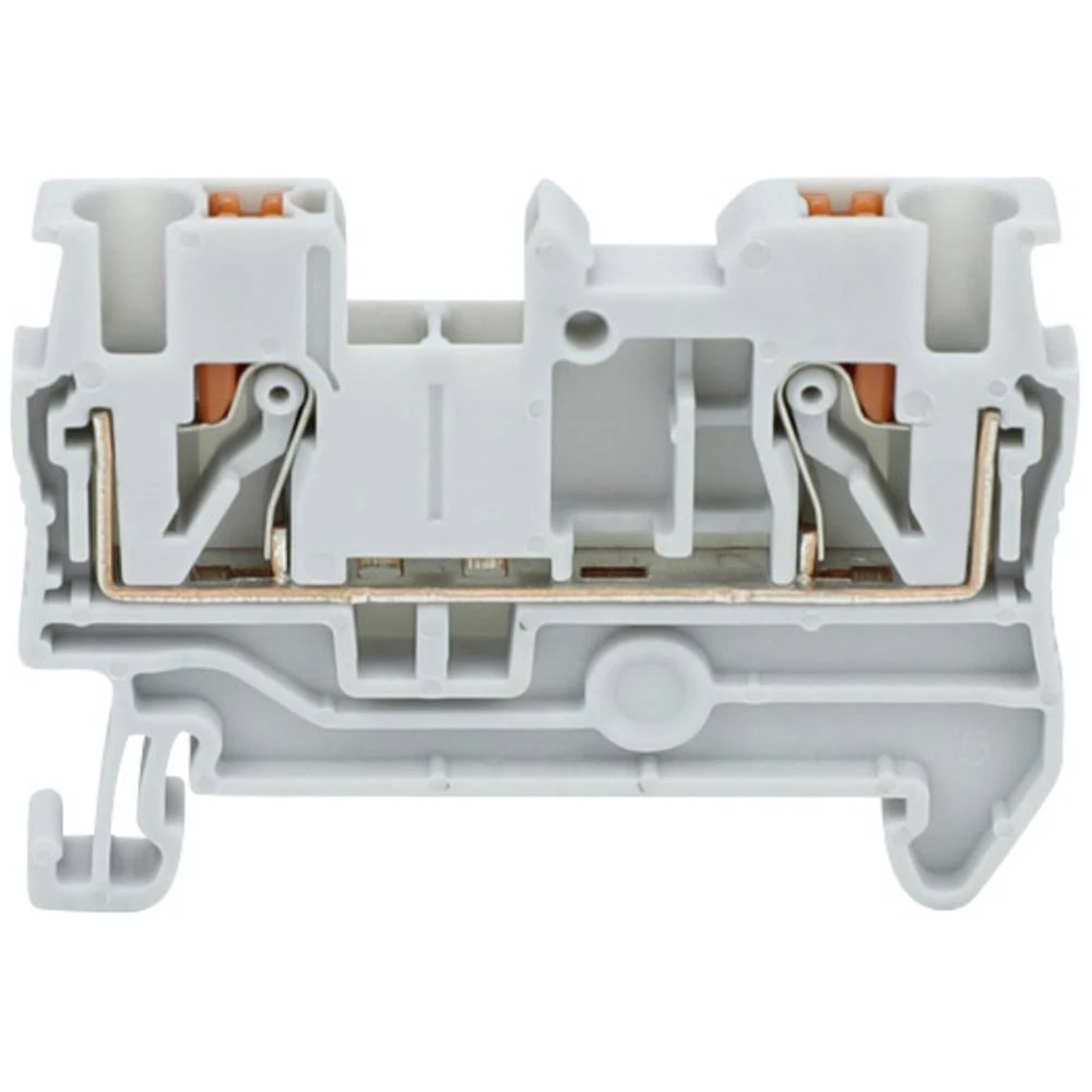 TRU COMPONENTS TC-11592336 prolazna stezaljka 5.2 mm brzo spajanje  siva 1 St. slika