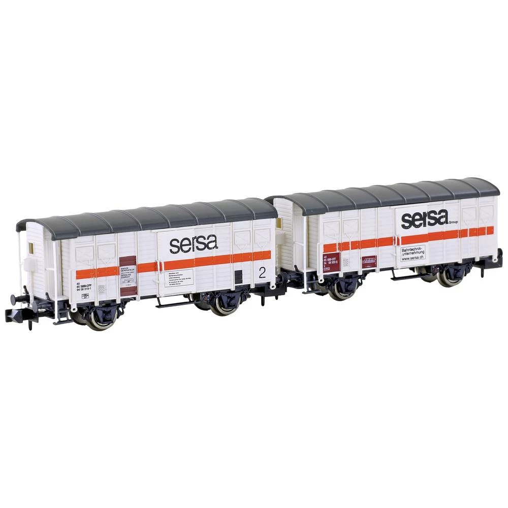 Hobbytrain H24253 N Set od 2 željeznička građevinska vagona K3 SERSA-e slika