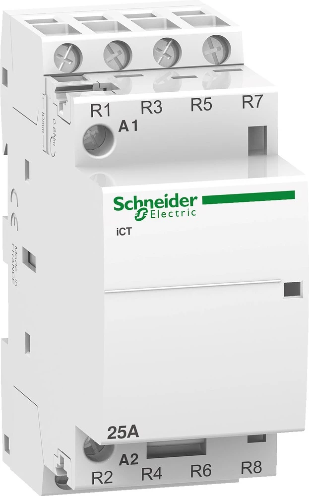 Schneider Electric A9C20837 Instalacijski kontaktor 1 ST 4 otvarač 1.6 W 400 V/AC 25 A slika