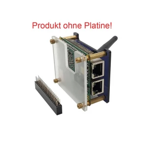 Rock Pi E npr. PAKET ZA RAZVOJNIKE Kućište s antenom i konektorom Radxa RockPi_Dev_Pack sbc kućište   crna slika