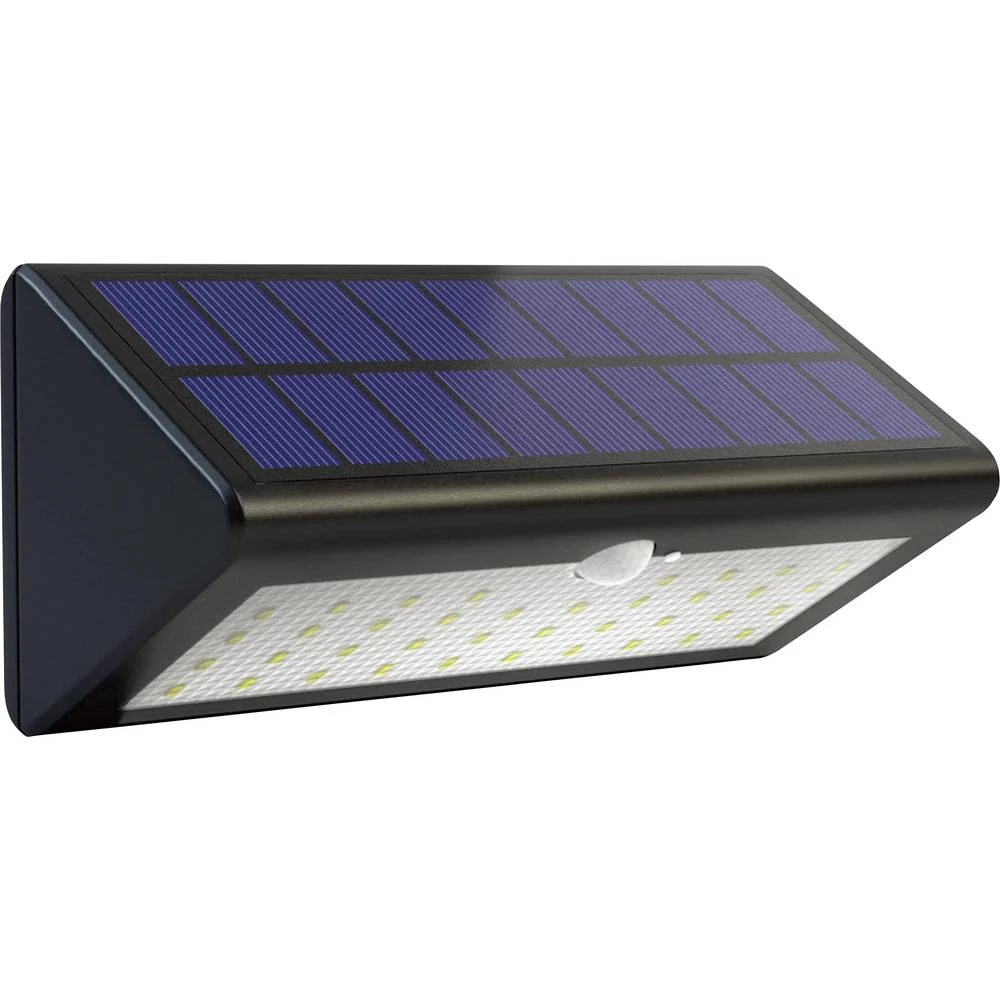 Vanjska solarna zidna lampa s detektorom pokreta 3.5 W Neutralno-bijela Brilliant G96363/06 Arc Crna (mat) slika