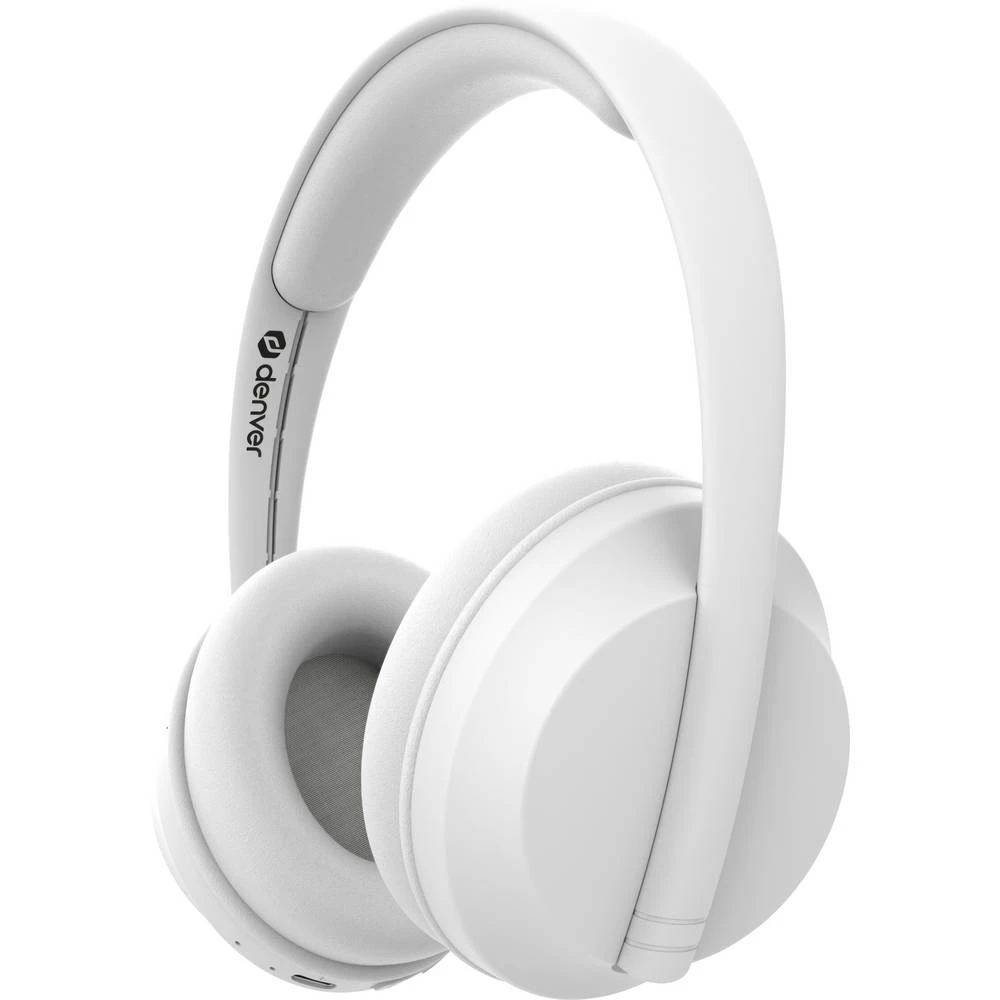 Denver BTH-235W On Ear Headset Bluetooth®, bežični stereo bijela slušalice s mikrofonom, kontrola glasnoće, daljinski up slika