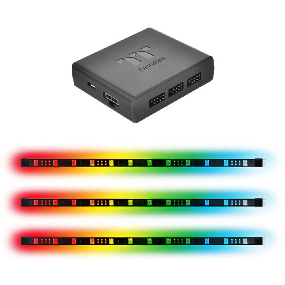 LED-traka za računalo 300 mm RGB Thermaltake Lumi RGB Plus Strip 3Pack slika