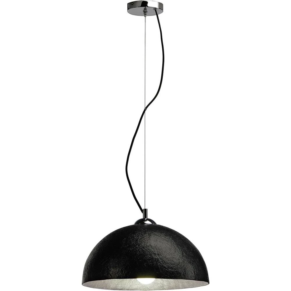 Viseća svjetiljka LED E27 40 W SLV Forchini 155500 Crna, Srebrna slika