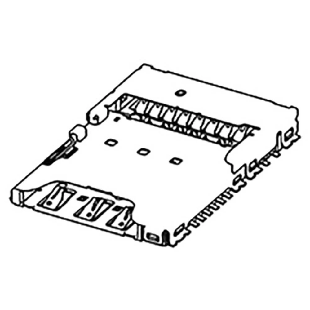Molex utor za memorijsku karticu Ukupan broj polova 14 Raster: 1.1 mm, 2.54 mm 104239-1430 kom. Tape on Mini reel slika
