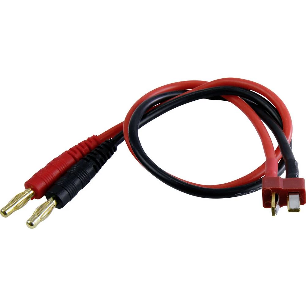 Amewi kable za punjenje [1x banana utikač 4 mm - 1x T-utikač] 30 cm 28236 slika