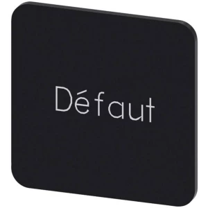 Siemens 3SU1900-0AF16-0GN0 ploča za natpise kvadratan (Š x V) 22 mm x 22 mm Defaut crna, bijela 10 St. slika