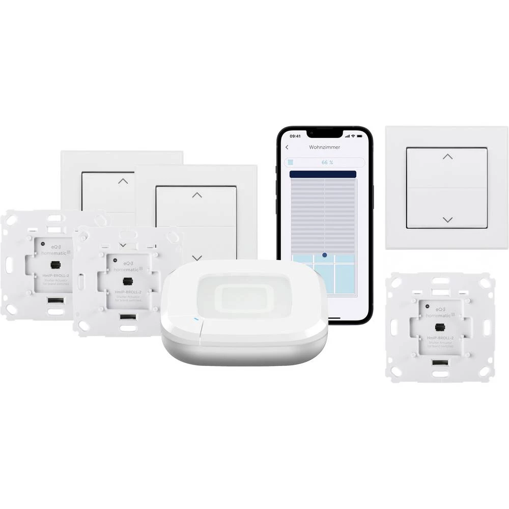 Homematic IP početni komplet-kontrola zatvarača valjka HmIP-SK29+HMIP-BROLL+HmIP-BRA slika