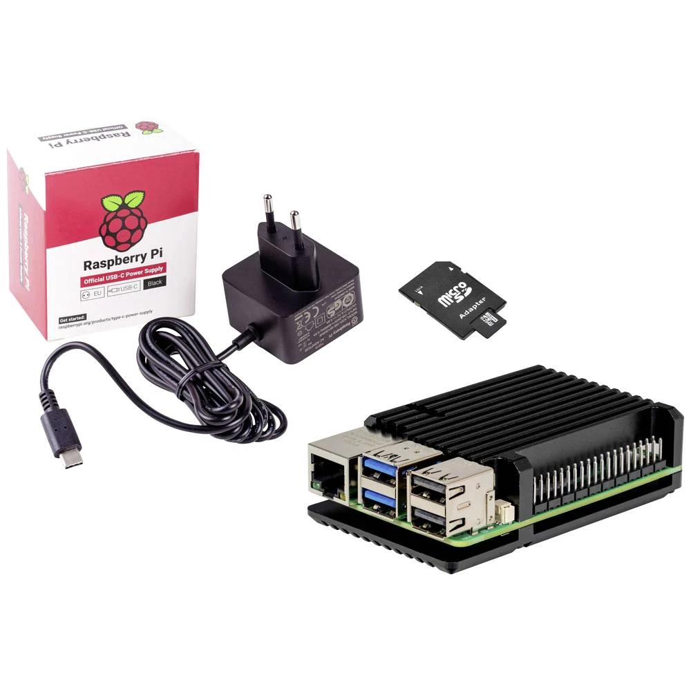 Joy-it Embedded Pi5 Kit Raspberry Pi® 5 B 4 GB 4 x 2.4 GHz uklj. kućište, uklj. napajanje, uklj. noobs os slika