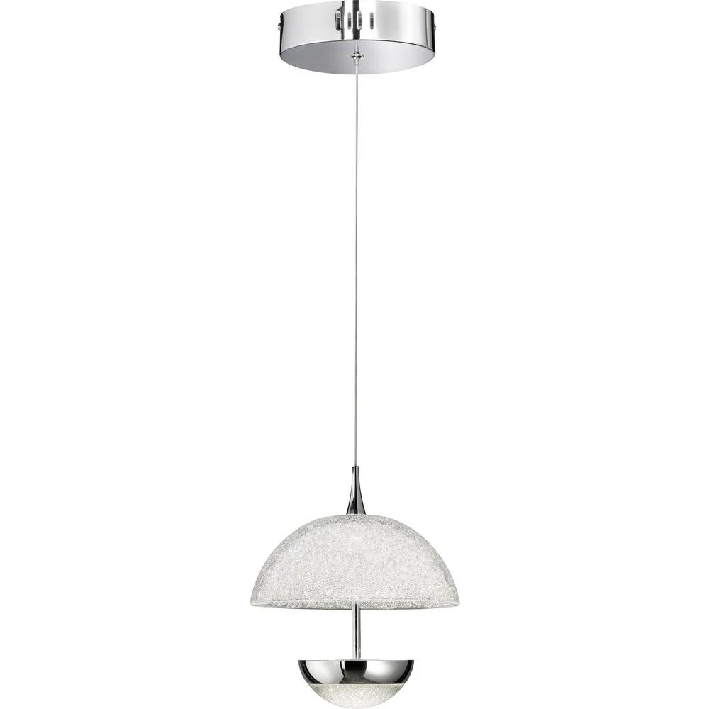 LED viseća svjetiljka 13 W Toplo-bijela WOFI Amalia 6087.01.01.7000 Krom boja slika